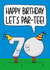 70th Birthday Golf Pun Card created by TeePee Creations