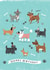 dog party hats Birthday Card 2509 created by Mel Chadwick