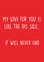 I love you like the DFS sale card created by Pack a Punch Designs
