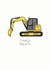Digger Pun Anniversary Card / Valentines Day Card - I Really Dig You created by Becka Griffin