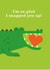 Cute crocodile valentines card created by Pookie Studio