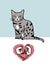 cat mice Valentines Day Card 4854 created by LIKKS Greeting Cards