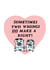 two wrongs make a right Valentines Day Card 27143 created by LIKKS Greeting Cards