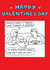 Funny Valentines Day Card - From The Dog - Sometimes I Feels Like Threes A Crowd created by Off The Leash Cartoons by Rupert Fawcett