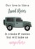 Funny Valentines Day Card - Land Rovers - Our Love Is Like A Range Rover created by Nicole Julia