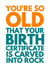 old birth certificate Birthday Card 28022 created by Redrakoon