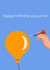 prick balloon Birthday Card 16206 created by Beau Mackenzie