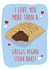 Greggs Vegan Valentines Day Card 40374 created by I Made A Card
