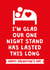 one night stand glad Valentines Day Card 4124 created by Cookie Design