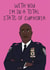 captain holt Brooklyn 99 Valentines Day Card 15878 created by Laura Frances Cards