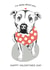 staffy staffie Valentines Day Card 8305 created by Dotty Dog Art