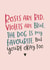 Funny Typography Valentines Day Card - Roses Are Red Poem - The Dog Is My Favourite created by Abbie Imagine