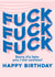 sweary fuck Birthday Card 16229 created by Alice's Illustrations