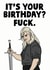 the witcher henry cavill Birthday Card 13288 created by Studio Doodles