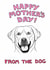 labrador adult Mothers Day Card 1944 created by Off The Leash Cartoons by Rupert Fawcett
