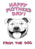 staffie staffordshire Mothers Day Card 1945 created by Off The Leash Cartoons by Rupert Fawcett