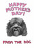 cockapoo adult Mothers Day Card 1948 created by Off The Leash Cartoons by Rupert Fawcett