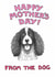 springer spaniel Mothers Day Card 1949 created by Off The Leash Cartoons by Rupert Fawcett