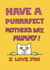 purrfect cat Mothers Day Card 1820 created by On The Prowl Cat Cartoons