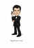 Pierce Brosnan James Bond Valentines Day Card 36138 created by Rubber John