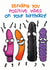 Cheeky, Naughty Sex Toy Birthday Card - Dildo - Vibrator - Sending You Positive Vibes created by LimaLima