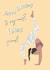 Fun Birthday card for your flexible yoga friend created by Lisa Parker