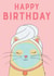Happy Birthday - Pamper Cat created by Katherine Lynas