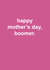 typography Female Mothers Day Card 38140 created by Snarkologie