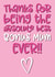 Cute Mothers Day Card - Step Mum - Thanks For Being The Absolute Best Bonus Mum Ever created by The Laughing Sloth