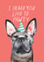 frenchie party Birthday Card 15557 created by JOLLY AWESOME