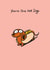 sausage dog Love & Friendship Card 31965 created by Cardinky
