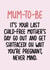 Pregnant Mother's Day Card - Mum-to-Be funny cheeky Mother's Day Card created by Pack a Punch Designs