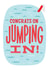 Cute Congratulations Card - Swimming Pool - Congrats on Jumping In! created by Kay Wolfersperger