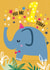 elephant first Birthday Card 16437 created by Jessica Eyre