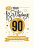 Congratulations 90th Birthday Card created by Little Red Cherry