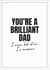 brilliant mean Father's Day Card 40869 created by Peter De Wreede