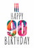 90th Birthday Card - Candles and Cake created by size3art