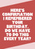 Funny Birthday Card For Friend Or Family Member - Confirmation I Remembered created by SixElevenCreations