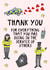 policeman policewoman Thank You Card 31913 created by Hello Hatty