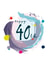 40TH 40 Birthday Card 9143 created by PAPAGRAZI
