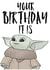Yoda babyyoda Card 40689 created by SolitaryPrints