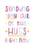 Sending you hugs card created by Joanne Hawker