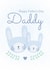 Daddy and Son Bunny Father's Day Card created by Juniper and Rose Studio