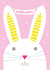 bunny rabbit Easter Card 1712 created by Jessica Hogarth