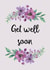 flowers adult Get Well Card 15954 created by Pippin Prints