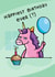 birthday unicorn Birthday Card 38425 created by Huxters