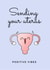 uterus ivf Good Luck Card 17199 created by The Wish Gifts