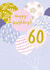 Balloons 60th birthday created by Jessica Hogarth