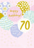 BALLOONS 70th Birthday Card 1718 created by Jessica Hogarth