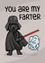 Darth Vader Fathers Day card  created by Huxters